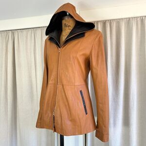SOLD Vintage 70s La Pelle Firenze Soft Leather Jacket + Detachable Hood ITALY